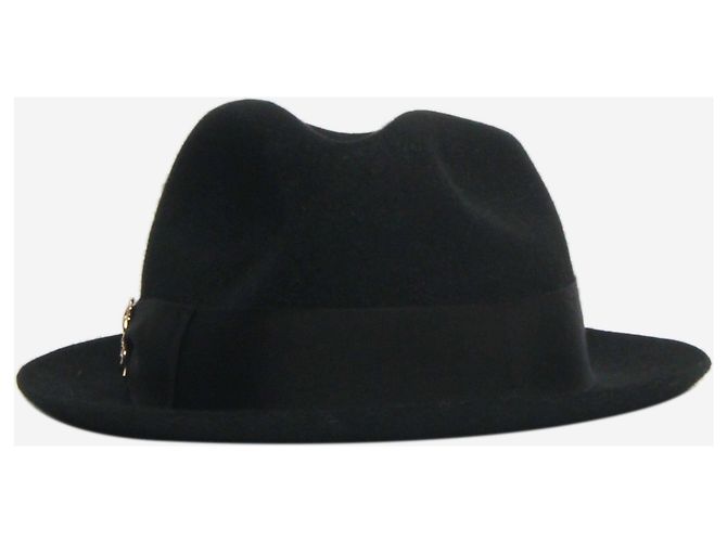 Borsalino Black Trilby hat