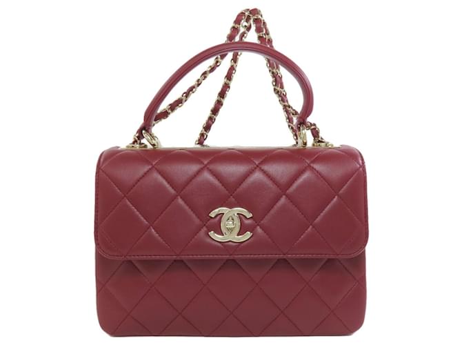 Chanel Matelasse Handbag in Bordeaux Lambskin