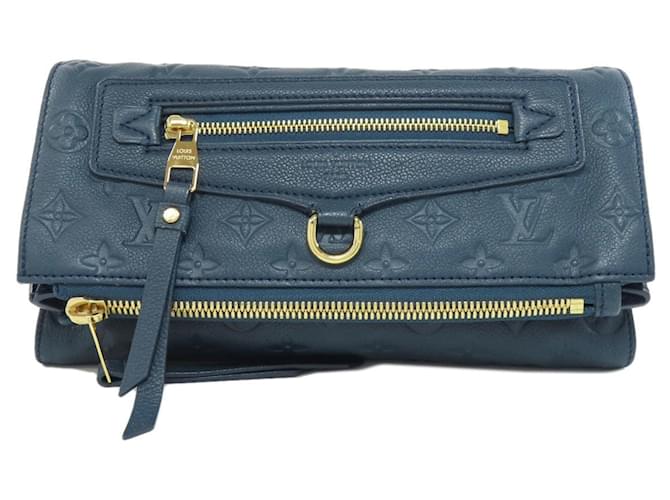 Bolsa Clutch Petitillante da Louis Vuitton Azul marinho Lona  ref.1621970