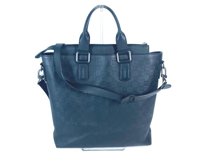 Borsa Daily Tote Damier Infini Louis Vuitton Nero