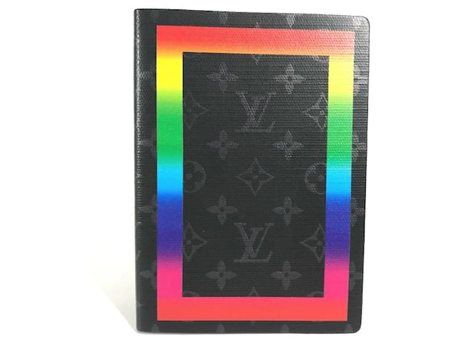 Louis Vuitton Monogram Eclipse Notebook Black Cloth  ref.1622054