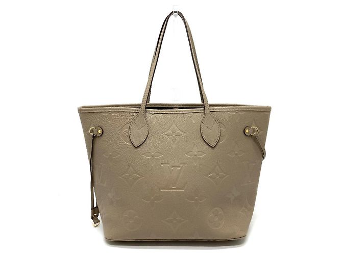 Bolsa tote Neverfull MM em Monogram Empreinte Louis Vuitton Cinza