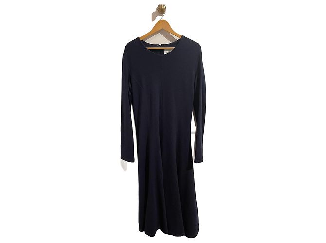 JIL SANDER Kleider T.FR 44 Wolle Blau