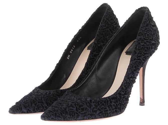 Dior heels T.EU 41.5 Cloth Navy blue