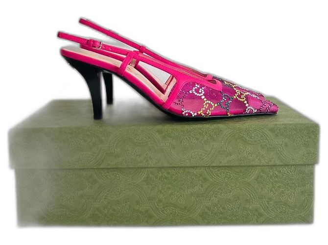 Tacchi Slingback Gucci Rosa Donna