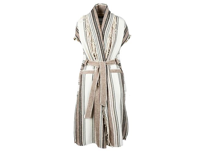 Autre Marque Gilet Bazar Deluxe in cotone a righe misto seta Multicolore