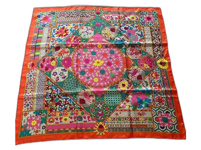 Hermès Sciarpe di Seta Multicolore