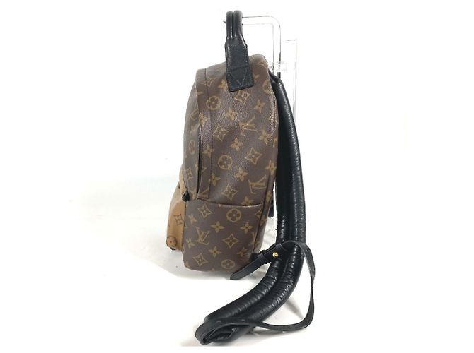 Twist Louis Vuitton Monogram Reverse Palm Springs Backpack PM Brown Beige