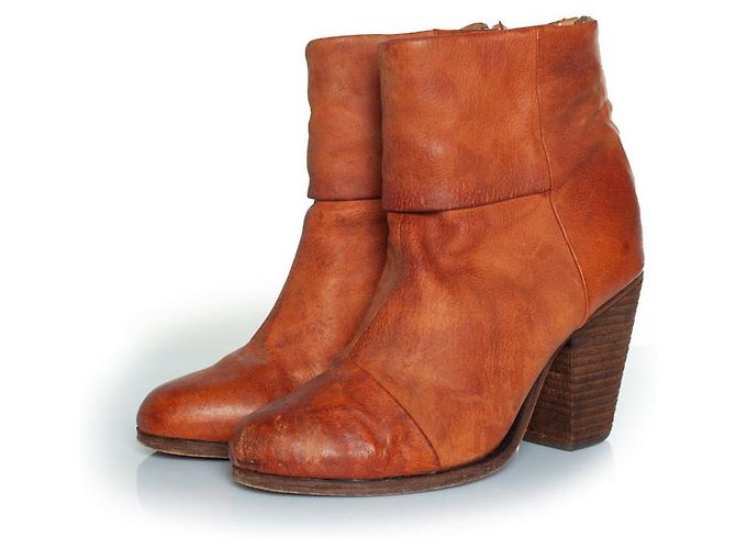 Rag & Bone, NY Newbury back zip ankle boots Brown