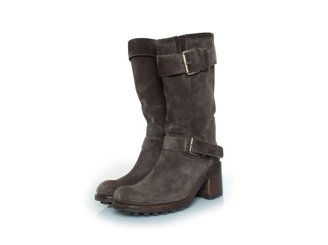 Autre Marque Botas de biker Free Lance em camurça cinza