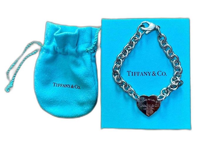 Tiffany & Co Return to Tiffany Kettenarmband mit Herzanhänger Silber