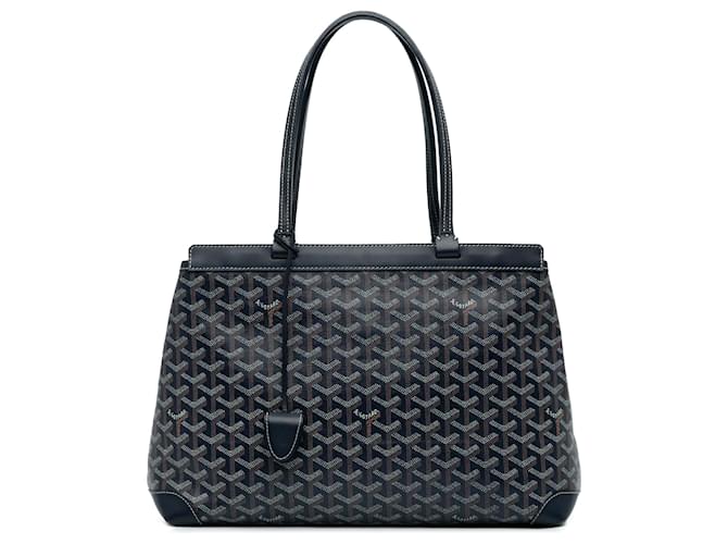 Goyard Blue Goyardine Bellechasse PM Dark blue Pony style calfskin Cloth ref.1624586 Joli Closet