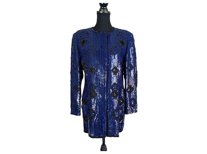 Jacket with sequins Escada Couture Blue