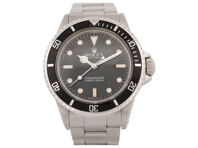 ROLEX 5513 SUBMARINER 39 MM RELOJ AUTOMÁTICO DE ACERO Plata