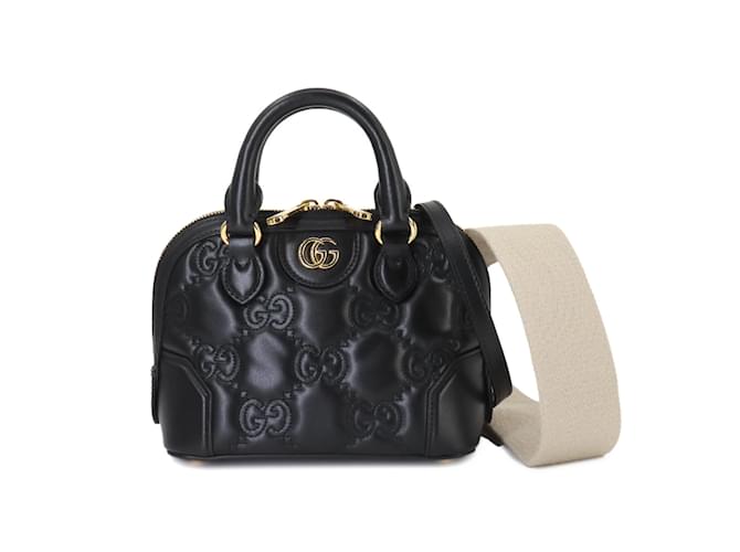 Gucci GG Matelasse Leather Shoulder Bag Black ref.1625265 - Joli