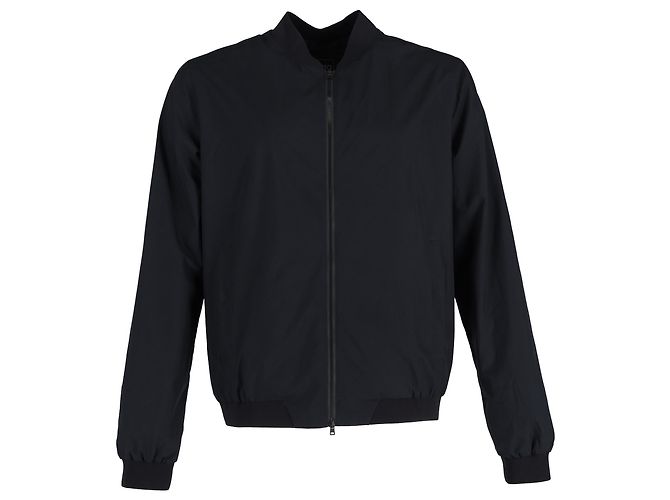 Giacca bomber Herno con zip e tasche in poliestere nero