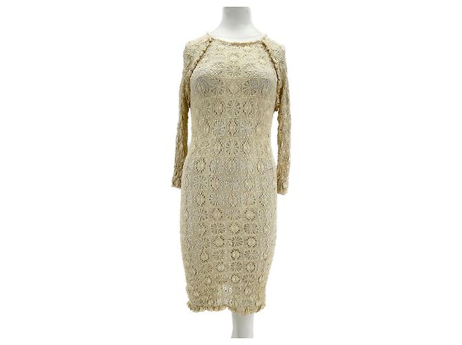 ISABEL MARANT ETOILE Vestidos T.FR 36 Algodón Beige