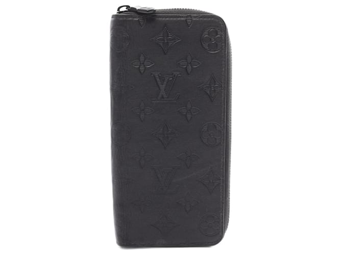 Louis Vuitton Black Leather Long Wallet  ref.1626368