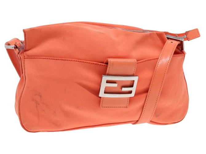 Fendi Baguette Synthétique Orange  ref.1626705
