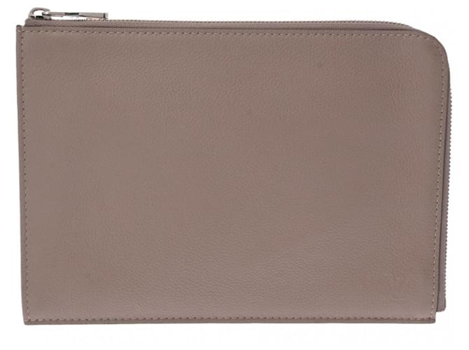 Louis Vuitton Pochette Jour PM Clutch Bag Taupe Leather  ref.1627326