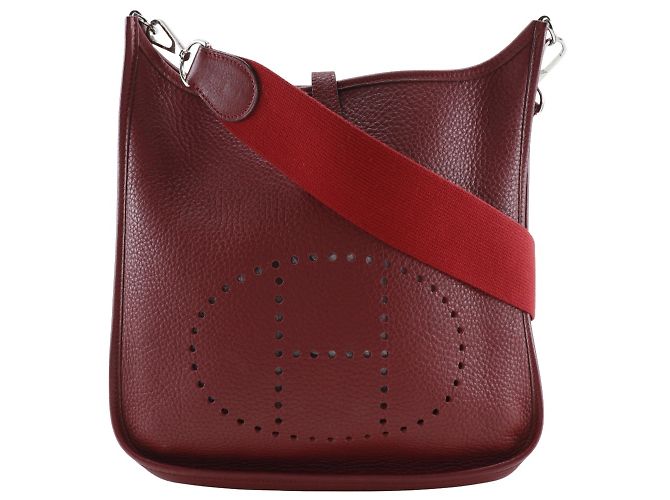 Hermès Hermes Evelyn 2PM Shoulder Bag Red