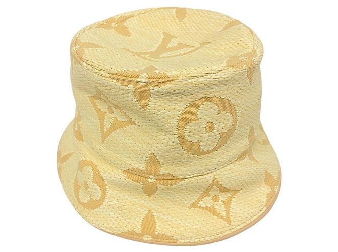 Cappello bucket beige Louis Vuitton