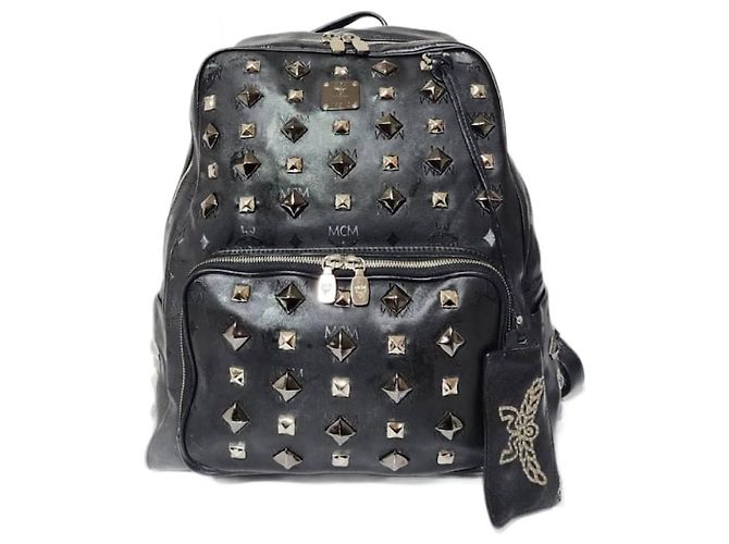 MCM Honshu Tantris Studded Backpack Black