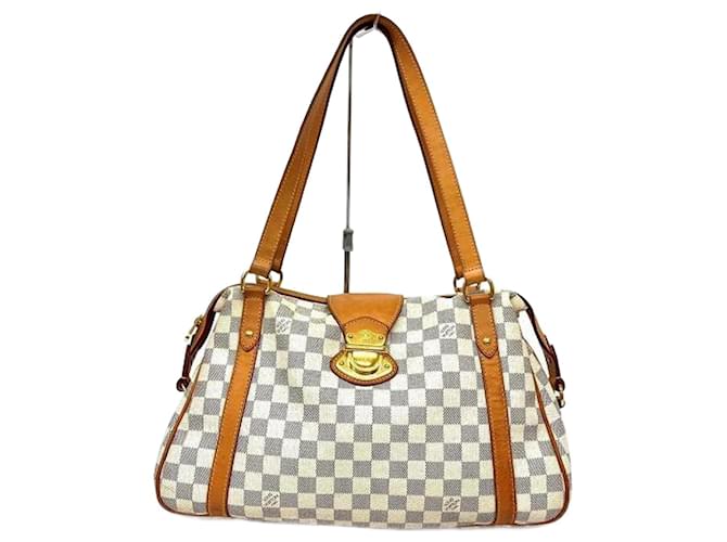 Louis Vuitton Damier Azur Stresa PM Shoulder Bag White Cloth  ref.1628444