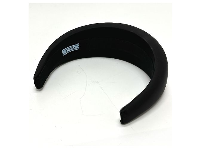 Faixa de cabelo Prada Triangle Preto