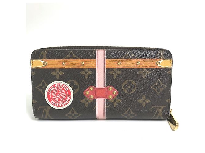 Billetera Zippy Trunk de Verano Monogram Louis Vuitton Castaño