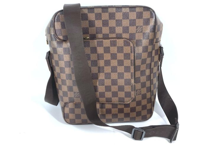 Borsa a spalla Louis Vuitton Damier Olaf MM Pochette Marrone