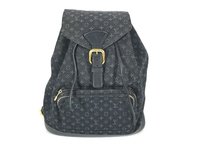 Louis Vuitton Monogram Denim Montsouris GM Backpack Blue