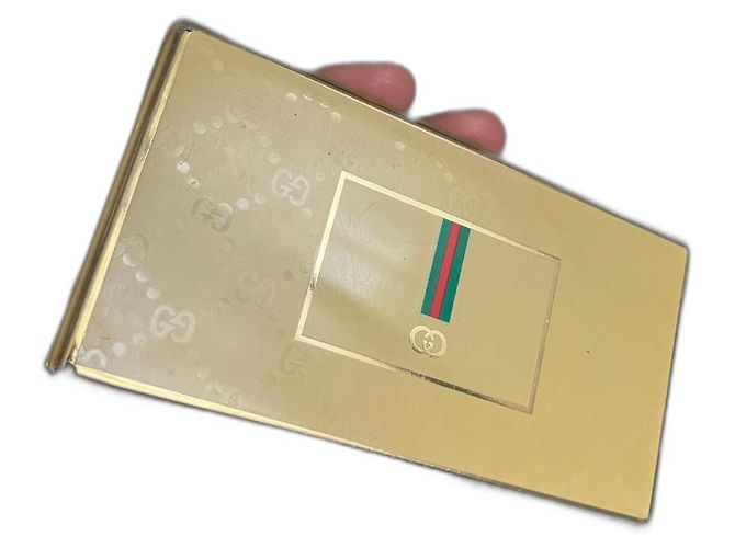 Gucci Cigarette Case Beige Metal