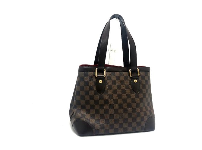 Sac à main Louis Vuitton Damier Hampstead PM Marron Damier ebène