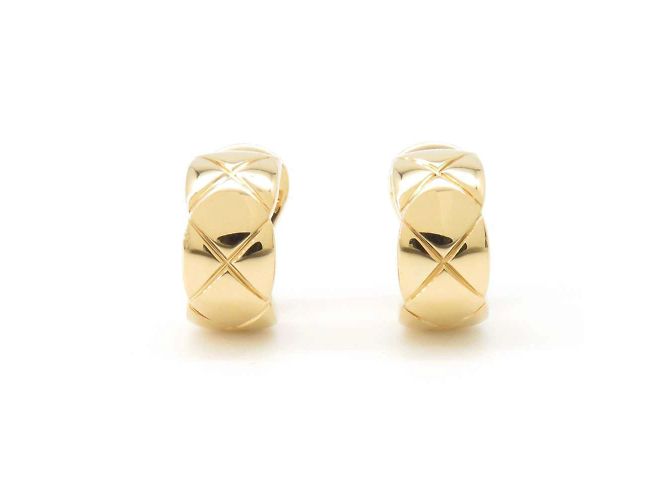 Orecchini a cerchio in oro giallo Chanel Coco Crush
