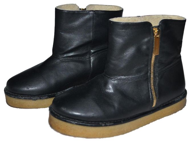 Stella Mc Cartney Stella McCartney Stiefeletten Schwarz Eco-Leder 36 IT