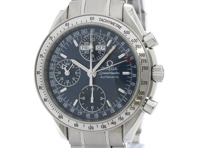 Relógio automático em aço Omega Speedmaster Triple Date