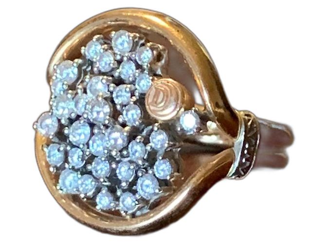 Damiani Goldring mit Diamanten Golden