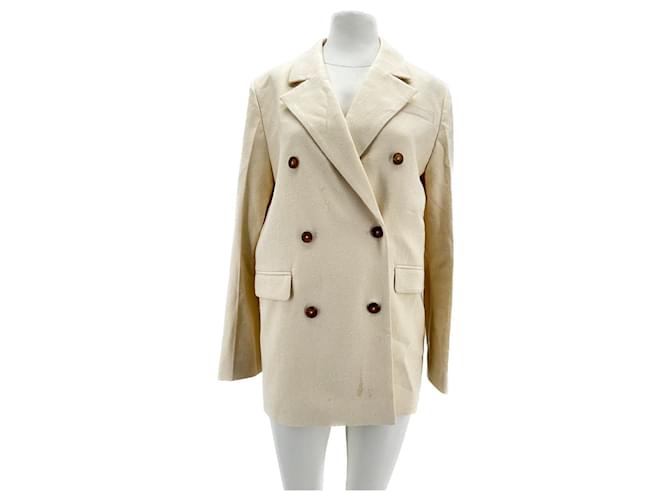 Autre Marque Loulou studio jackets T.International XS Cotton Beige  ref.1629827