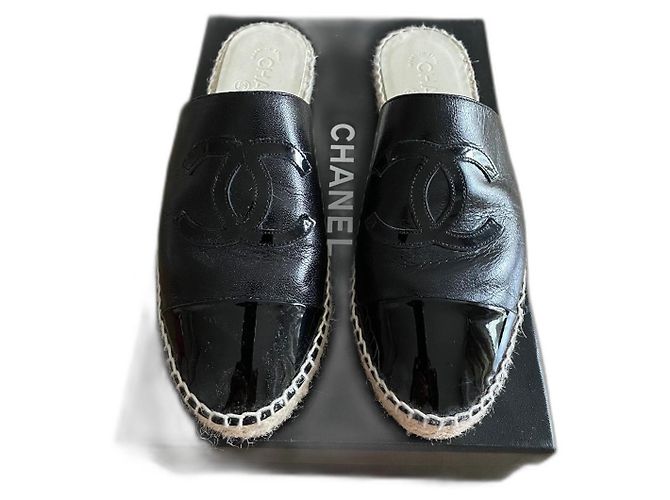 Chanel Mules espadrilles Noir