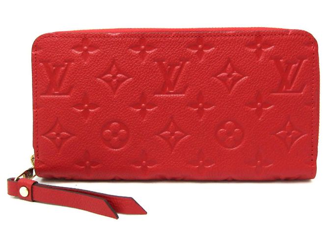 Zippy Geldbörse Monogram Empreinte Louis Vuitton Rot
