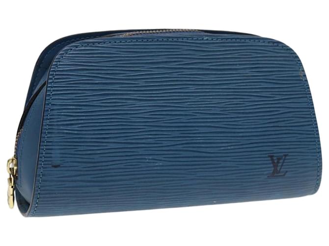 LOUIS VUITTON Epi Dauphine PM Pouch Blue M48445 LV Auth bs17810 Leather  ref.1630963