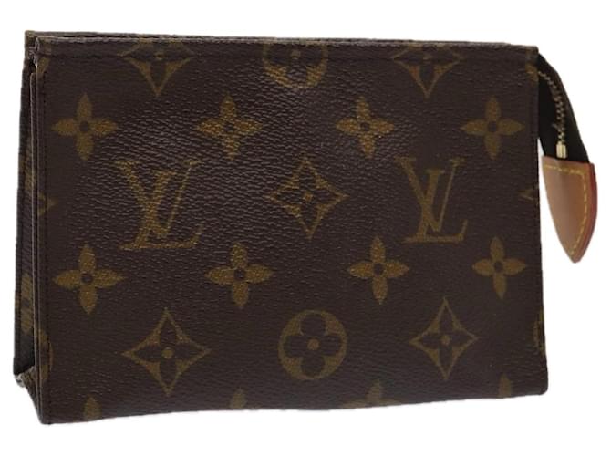 LOUIS VUITTON Monogram Poche Toilette 15 Pouch M47546 LV Auth 86035 Monograma Lona  ref.1630989
