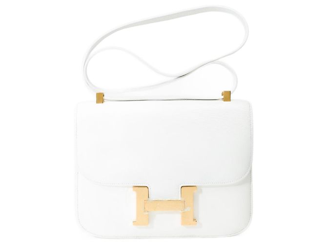 Hermès HERMES Constance Bag in White Leather - 100707