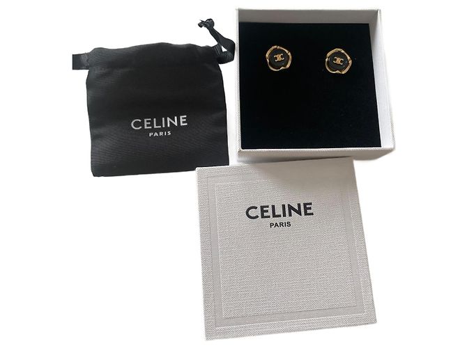 Boucles d'oreilles Céline Triomphe Or Bijouterie dorée