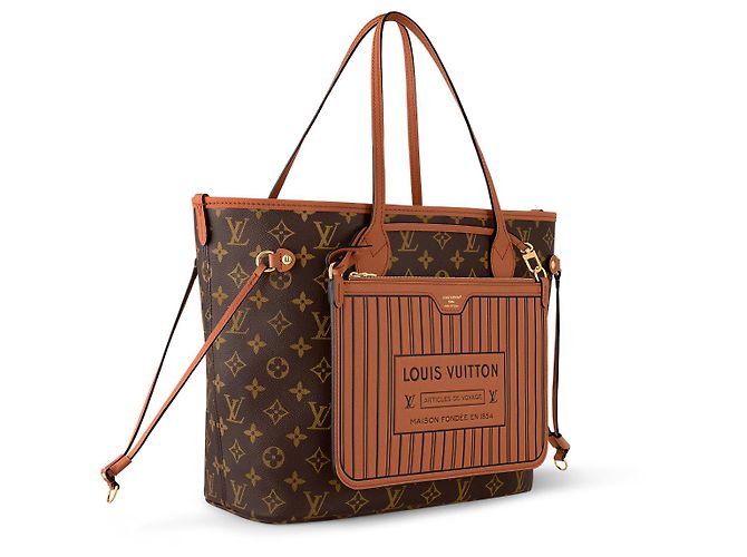 Louis Vuitton LV Neverfull À l'envers MM Marron