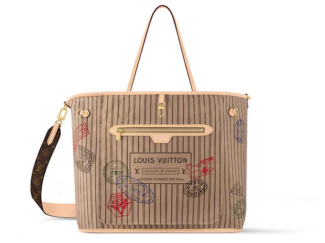 Louis Vuitton LV Neverfull MM bandoliera Marrone
