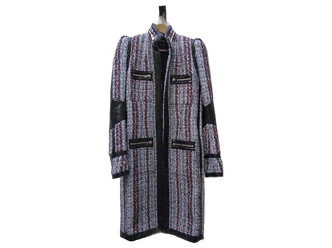 Alexandre Vauthier Multicolored Tweed Coat Multiple colors