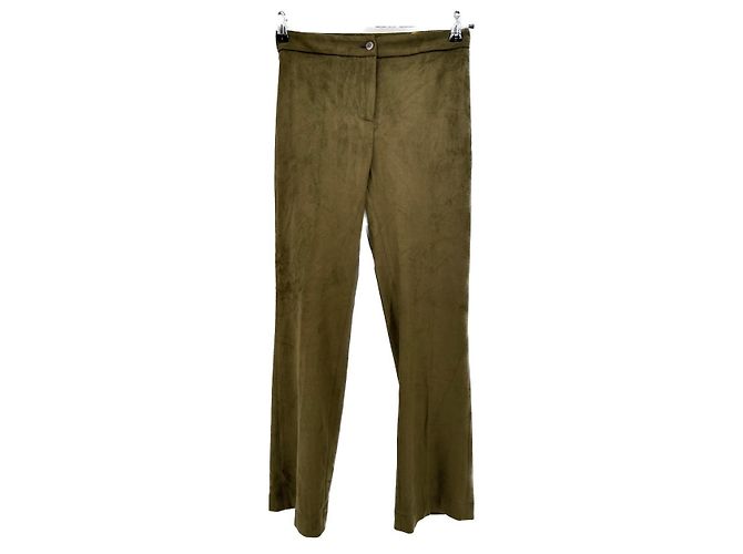 Autre Marque Unsignierte Hose T.IT 38 Polyester Khaki