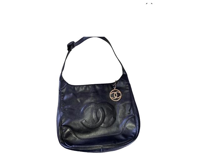 Bolsa Chanel de couro preta Preto